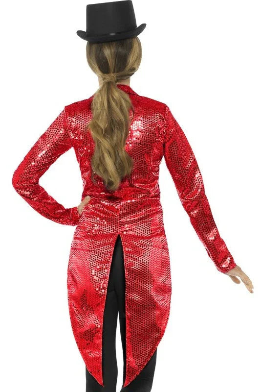 Chaqueta Roja de Lentejuelas para Mujer Chaquetas, Chalecos y Camisas Smiffys